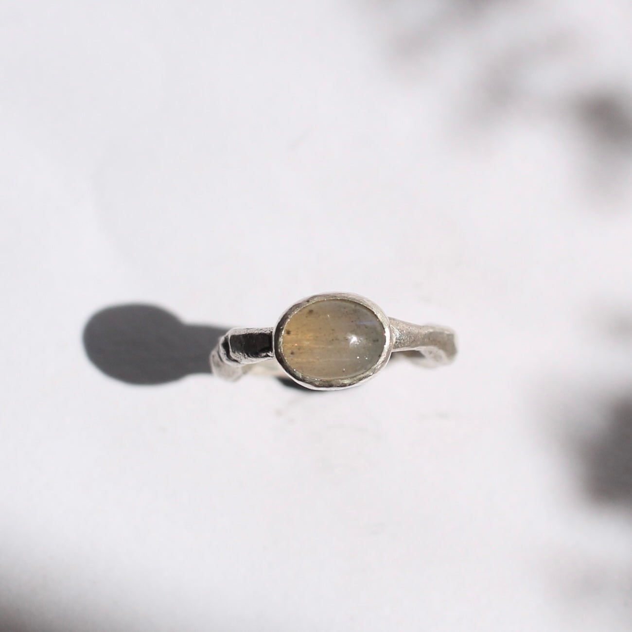 anillo TRIPLE + PIEDRA LUNA